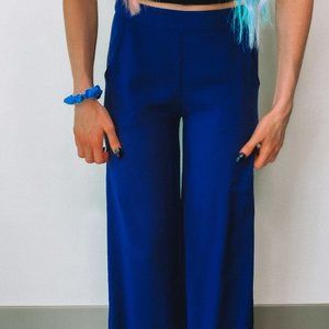 ALYTHEA Royal Blue Zip Work Pants